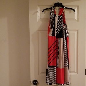 Calvin Klein Multi color strapless Dress